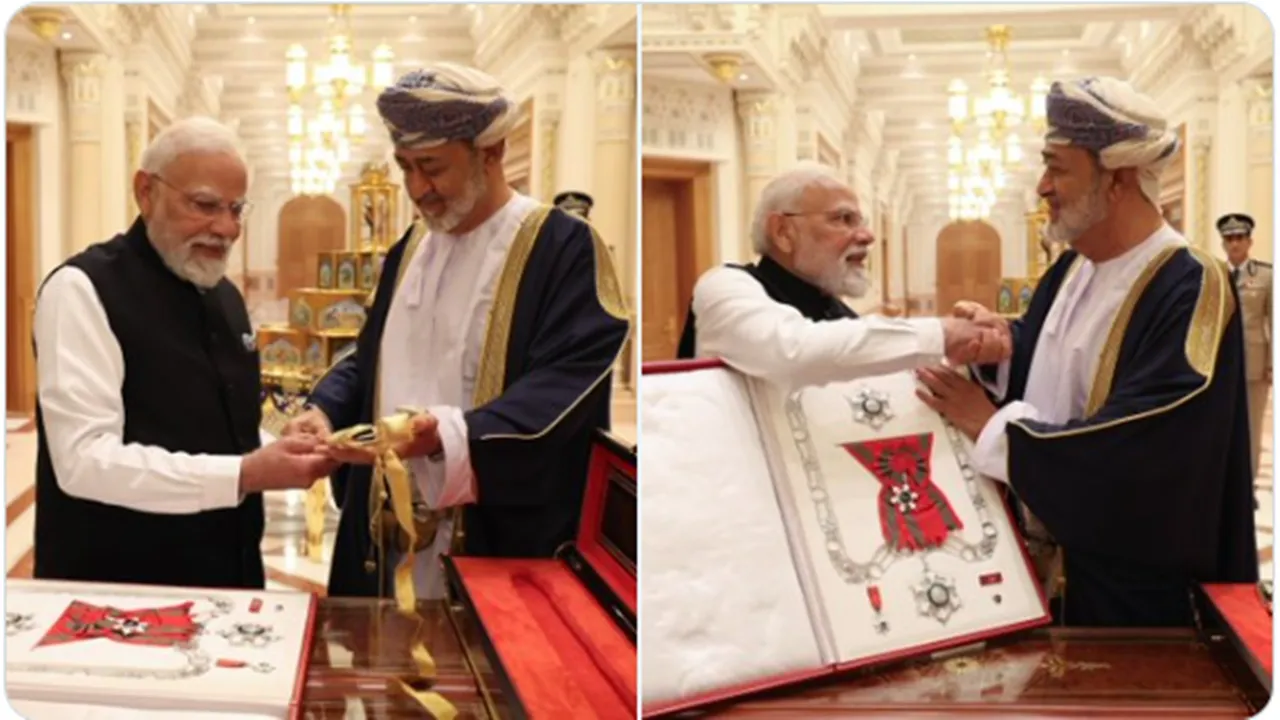पीएम मोदी को मिला ओमान का सर्वोच्च सम्मान :  सुल्तान अल सईद ने 'Order of Oman' से किया सम्मानित