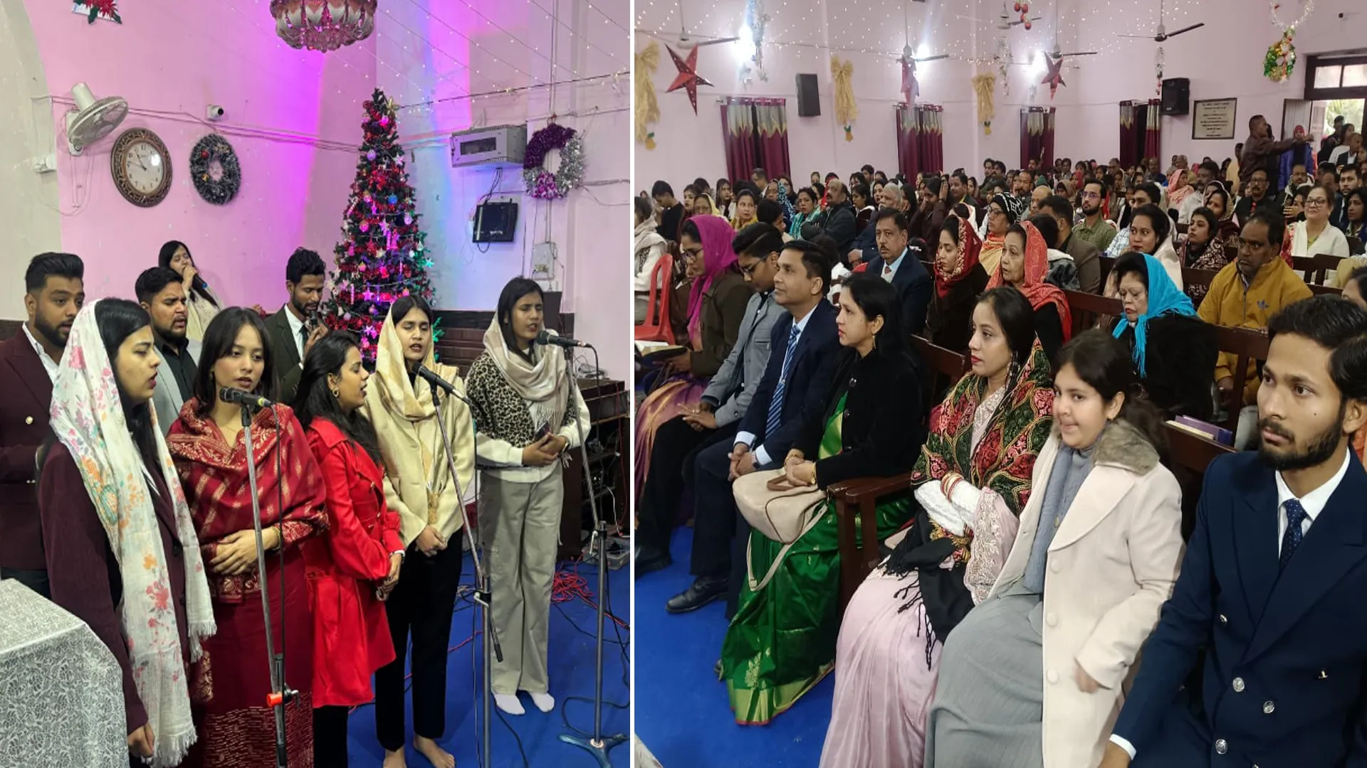 रामपुर : क्रिसमस पर गिरिजाघरों में रही जिंगल बेल-जिंगल बेल की गूंज