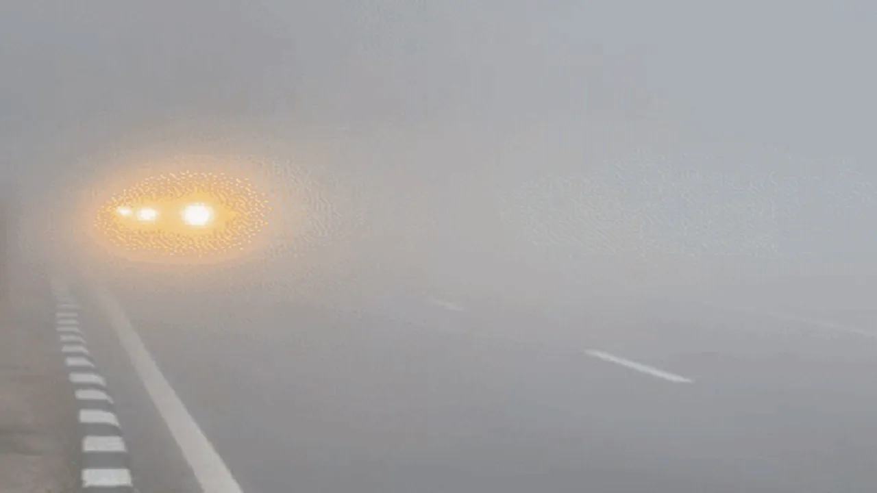 Kanpur Weather : कोहरे के आगोश में शहर, नहीं खिली धूप, पहाड़ी हवाओं ने गिराया दिन का तापमान 