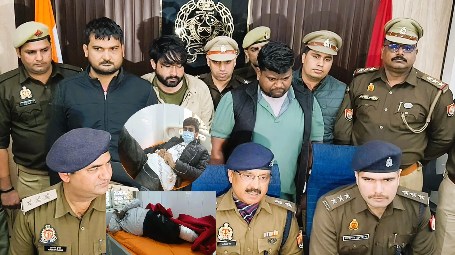 Moradabad: एटीएम लूट में शामिल पांच बदमाश गिरफ्तार, दो के पैर में लगी गोली