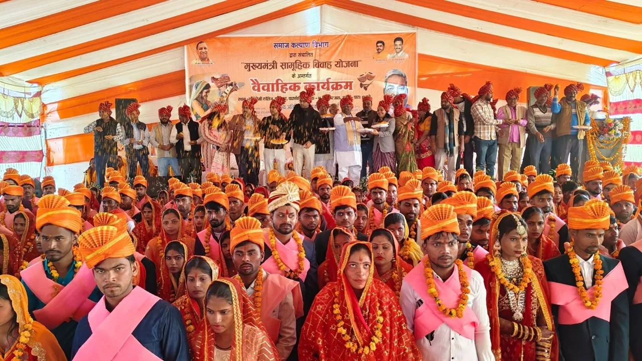 बाराबंकी : 198 जोड़ों का विवाह संपन्न, साथ निभाने का लिया संकल्प