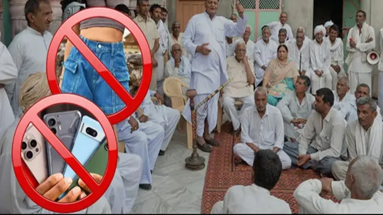 बागपत में खाप पंचायत के स्मार्टफोन व पहनावे से जुड़े फैसलों को लेकर समर्थन और विरोध तेज 