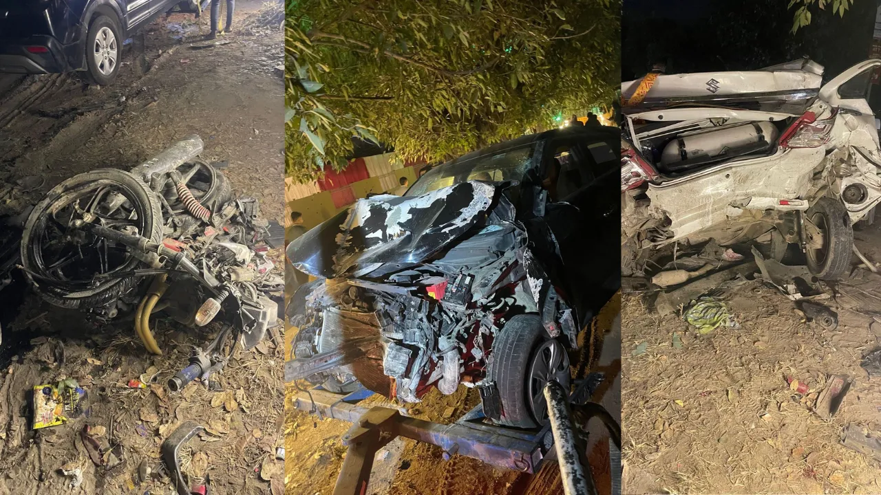 Lucknow Road Accident: बेकाबू कार ने बाइक समेत चार वाहनों को ठोका, दो दोस्तों की मौत