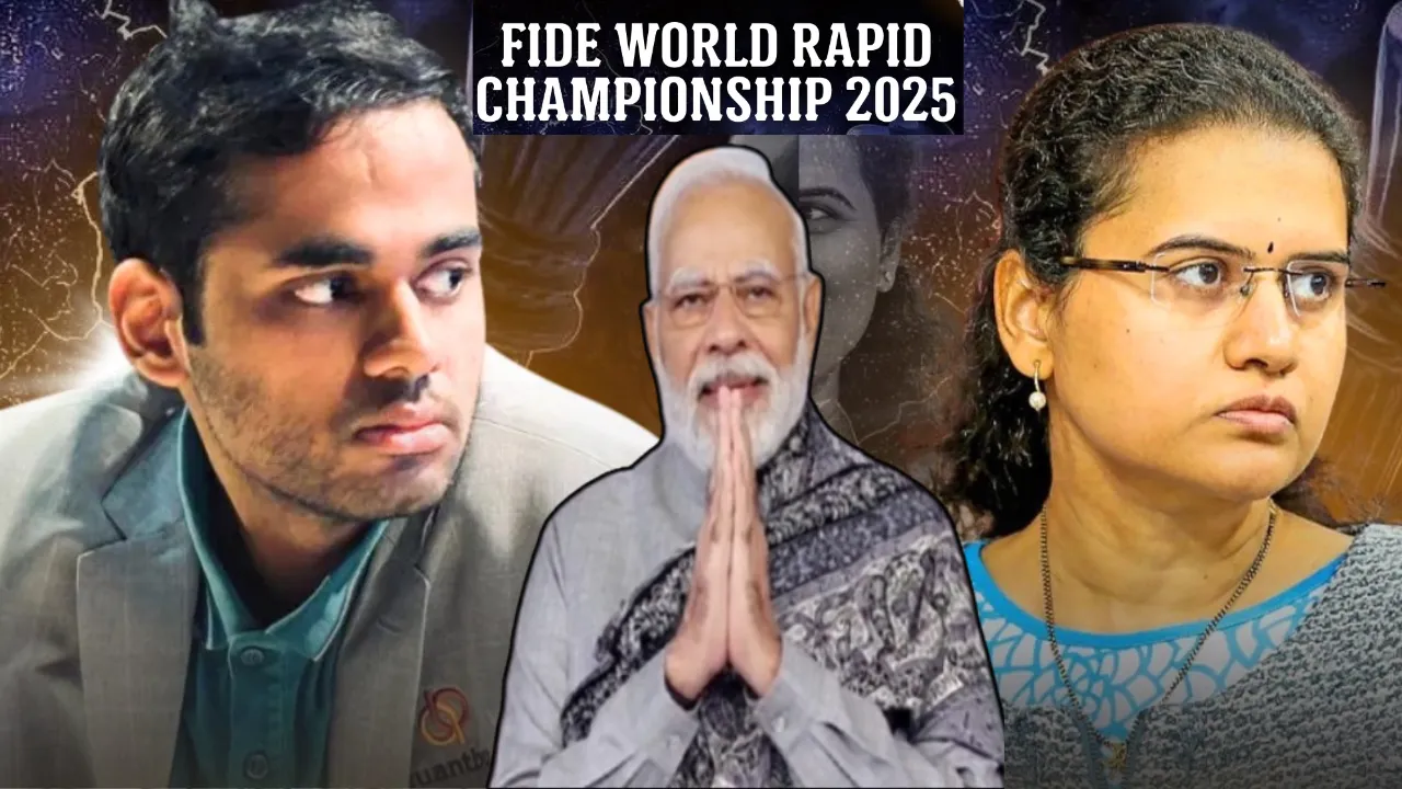 पीएम मोदी ने कोनेरू हम्पी और अर्जुन एरिगैसी को दी बधाई, विश्व रैपिड चैंपियनशिप में जीता कांस्य पदक