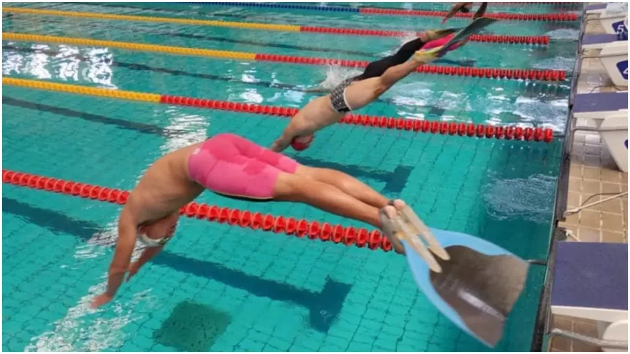 फिन स्विमिंग में प्रदेश के खिलाड़ी दिखायेंगे दम, केडी सिंह बाबू स्टेडियम में आयोजित समारोह में यूपी टीम को दी गई विदाई