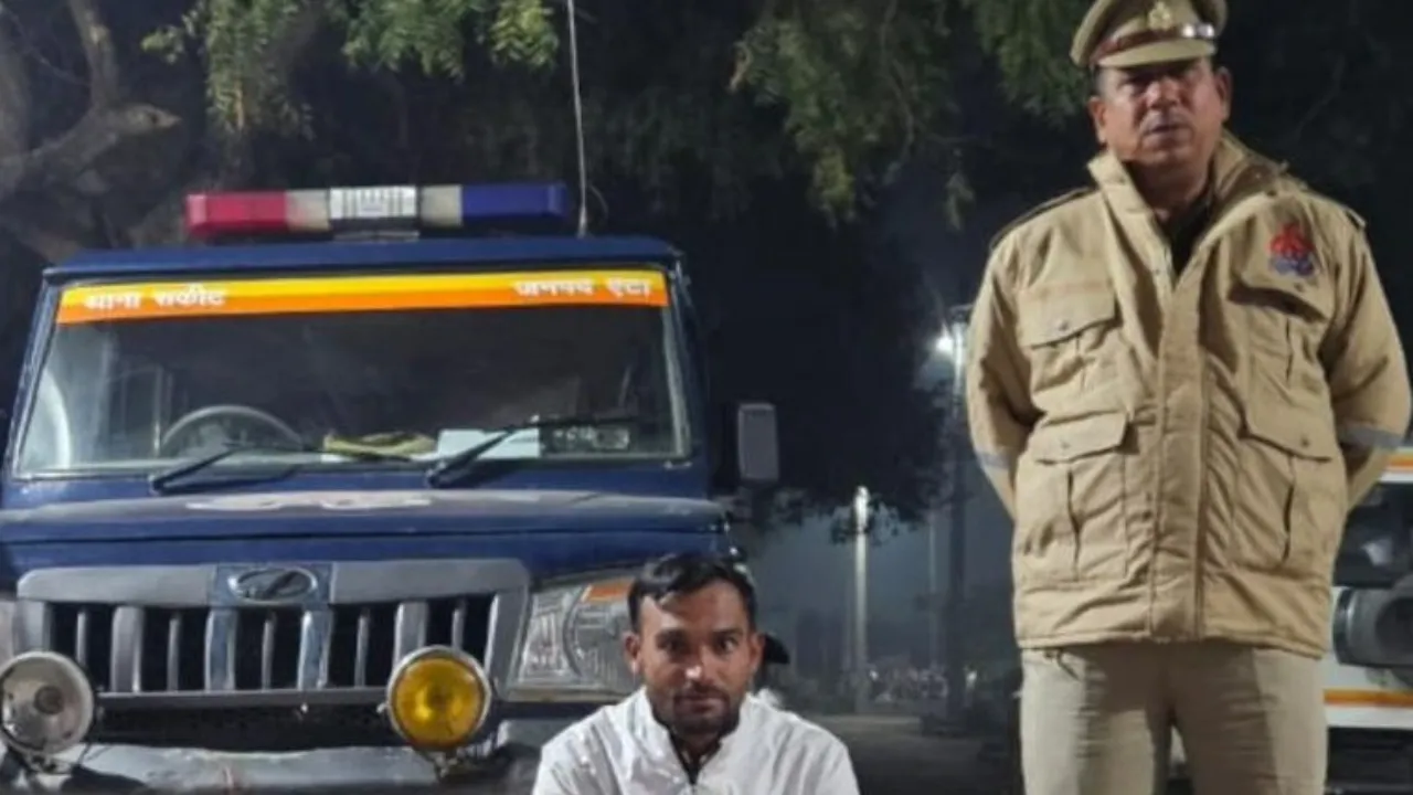 एटा में पुलिस की जीप में बैठकर बनाई रील, युवक गिरफ्तार 