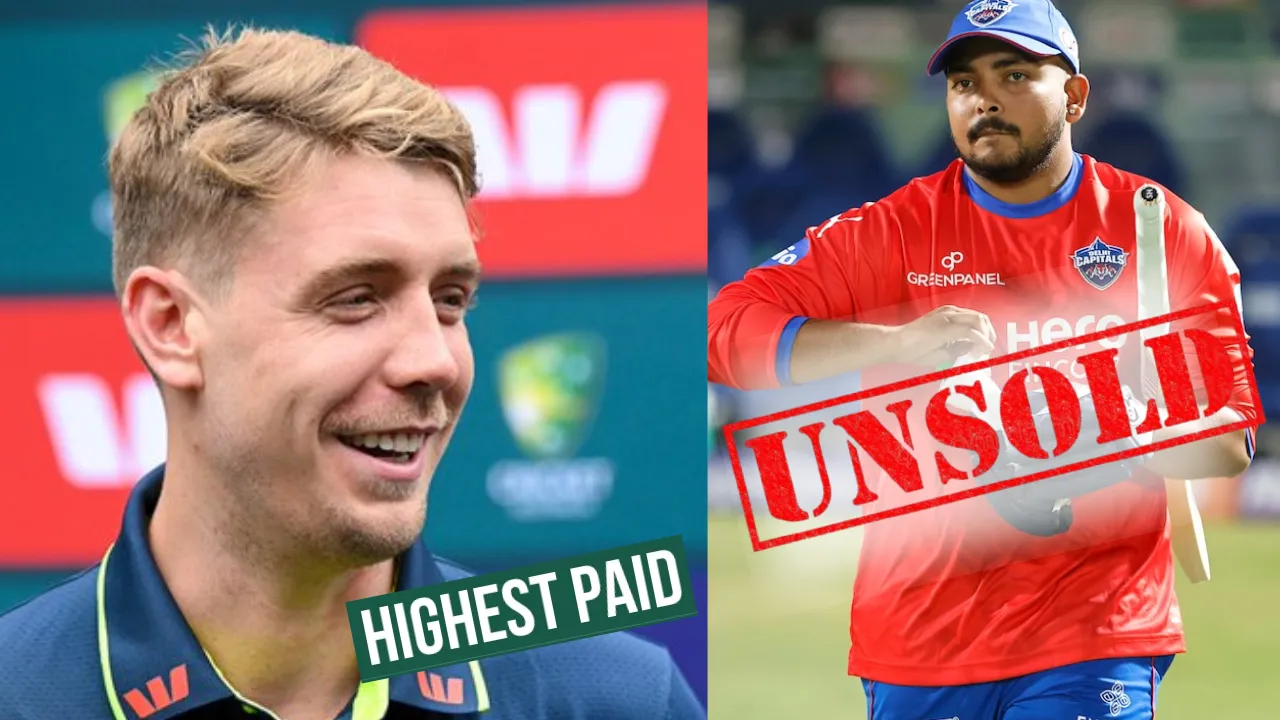 पृथ्वी शॉ-सरफराज को फिर नहीं मिले खरीदार, KKR ने कैमरून ग्रीन के लिए तोड़े सभी रिकॉर्ड, बने सबसे महंगे विदेशी खिलाड़ी