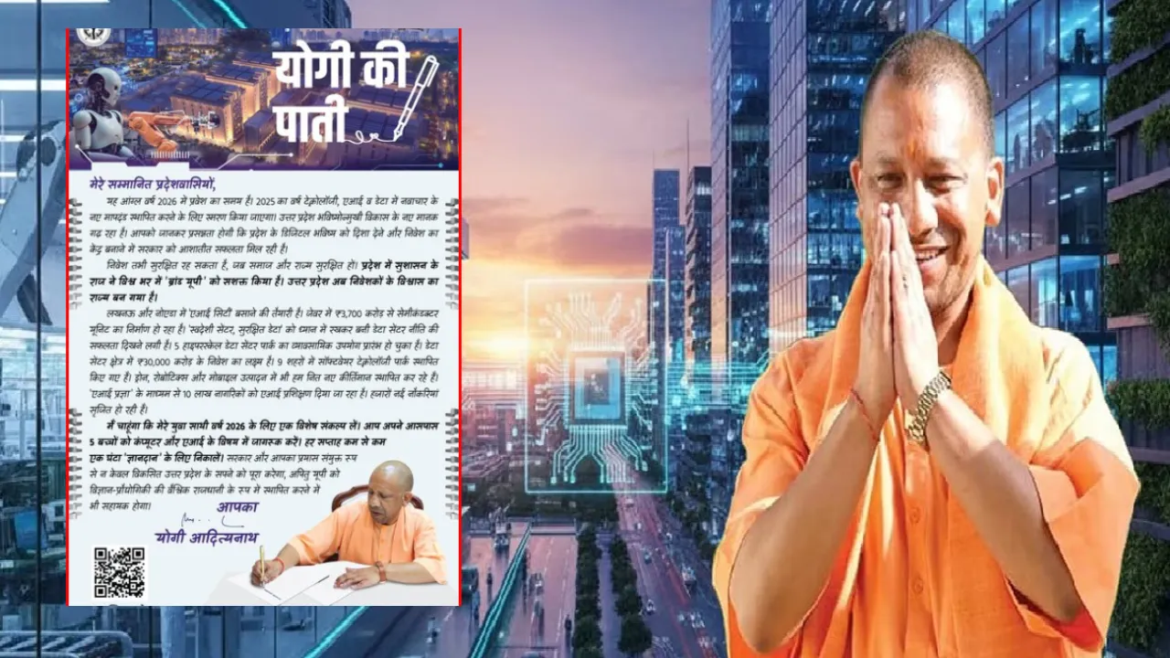 सीएम योगी का युवाओं से आह्वान: 2025 को एआई-डेटा में नए मापदंड के लिए किया जाएगा याद, युवा लें 'ज्ञानदान' का संकल्प