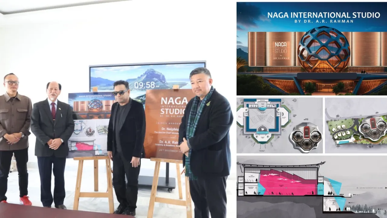 कोहिमा में खुलेगा 'नागा इंटरनेशनल स्टूडियो': एआर रहमान और सीएम नेफियू रियो ने की अत्याधुनिक संगीत केंद्र की घोषणा