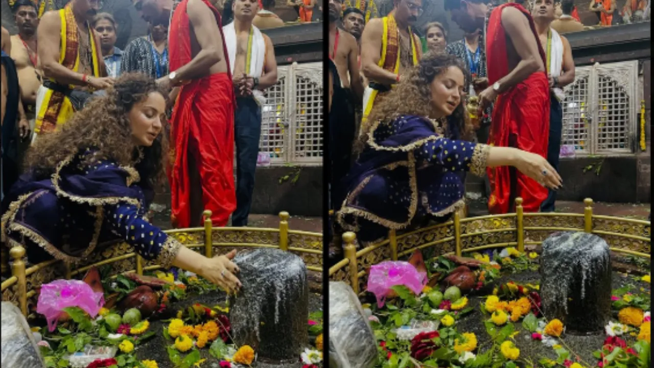 कंगना रनौत की आध्यात्मिक यात्रा: घृष्णेश्वर महादेव के दर्शन कर पूरा किया 10वां ज्योतिर्लिंग, संकल्प की ओर बढ़ा कदम