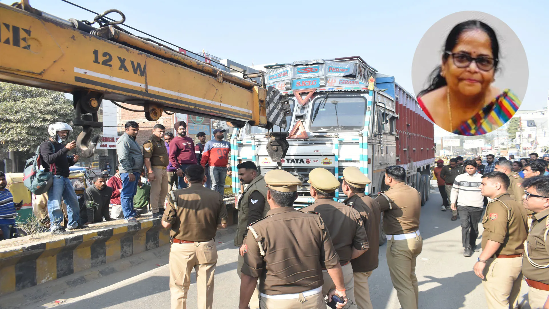 शर्मनाक : सौ रुपये में घुसेड़ा नो एंट्री में ट्रक...चली गई वृद्धा की जान