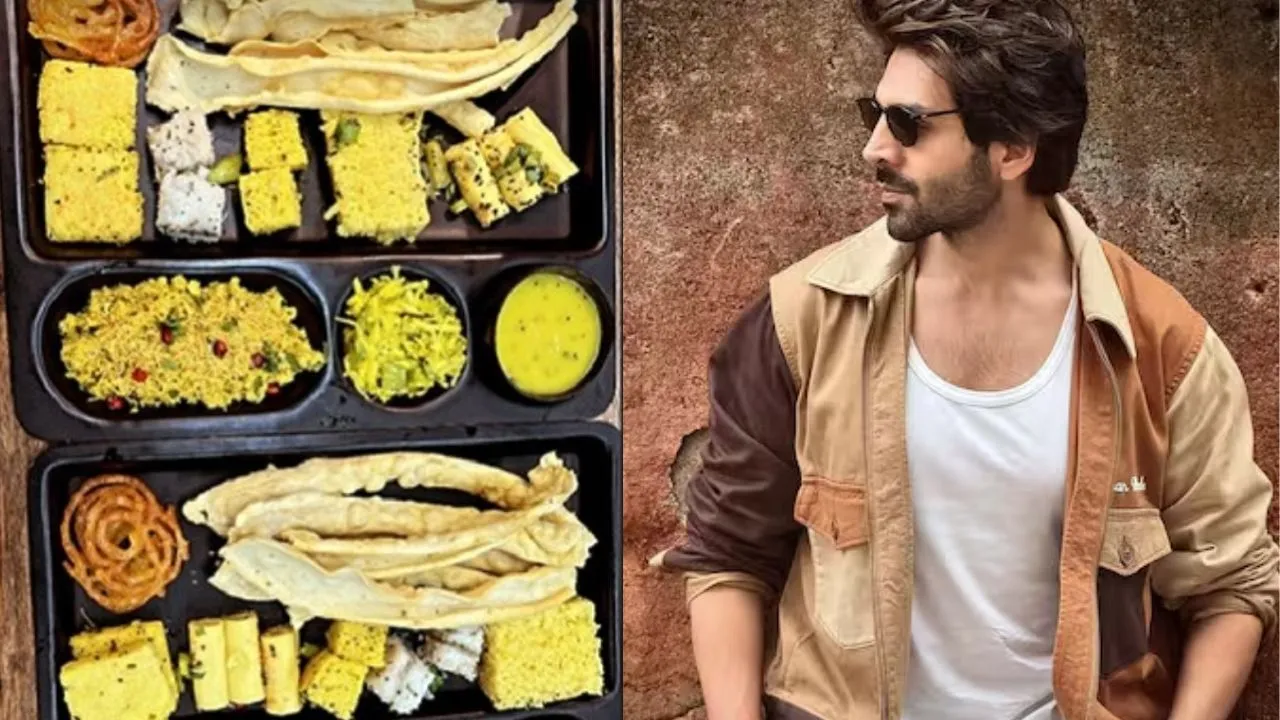 अहमदाबाद पहुंचे कार्तिक आर्यन... उठाया जलेबी और कुरकुरे फाफड़ा का लुत्फ