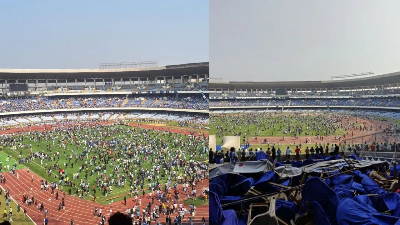 Messi Kolkata:  मेस्सी के प्रशंसकों ने मचाया उत्पात... स्टेडियम में फेंकी कुर्सियां और बोतले, झलक नहीं देखने पर नाराज 