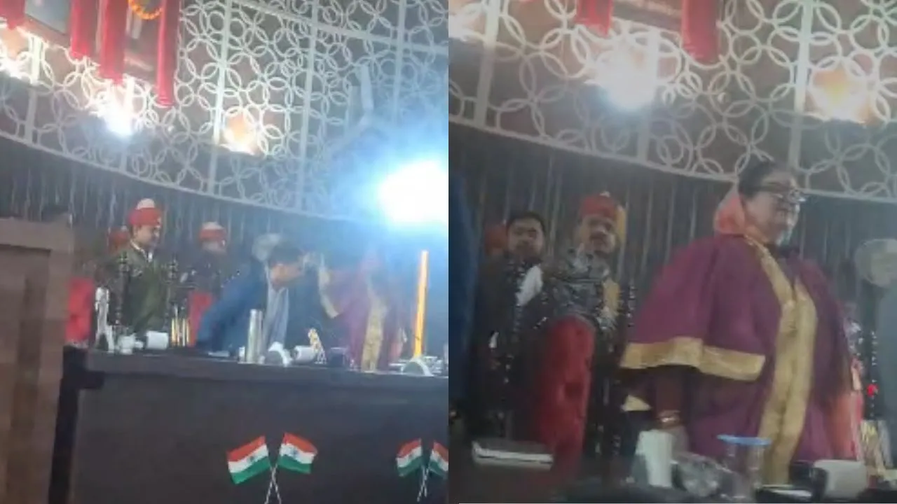 कानपुर नगर निगम सदन की बैठक में हंगामा, मेयर के सामने ही झगड़ने लगे पार्षद