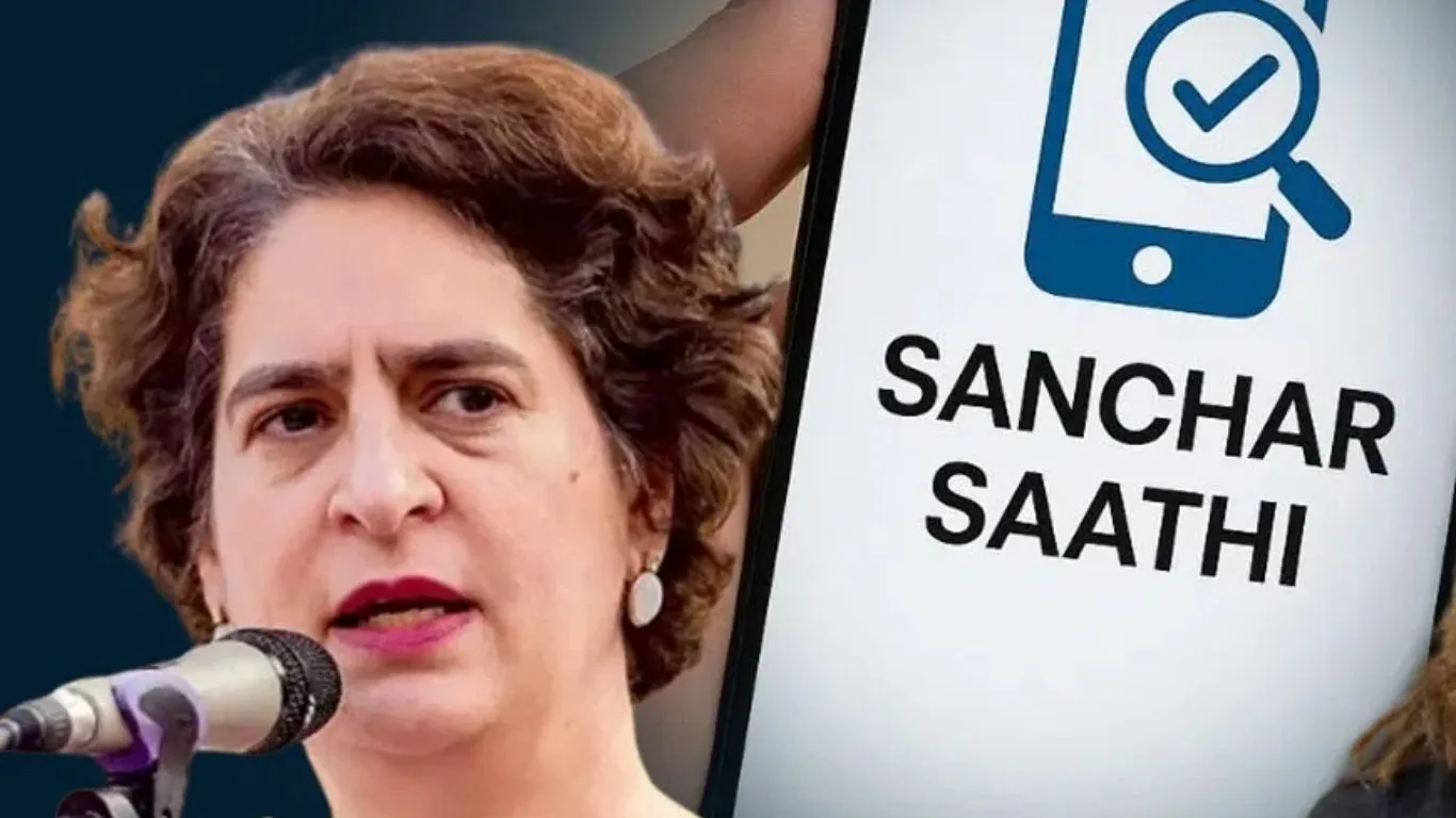 संचार साथी प्री-इंस्टॉल पर प्रियंका गांधी ने बताया जासूसी ऐप,  कहा- हर मोबाइल पर नजर रखना चाहती है सरकार...