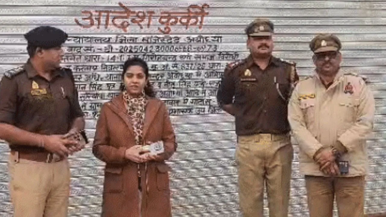 अयोध्या में प्रॉपर्टी फ्रॉड का खुलासा:  सपा नेता मानसिंह की 14 करोड़ की संपत्ति कुर्क, निर्माणाधीन होटल भवन पर कार्रवाई