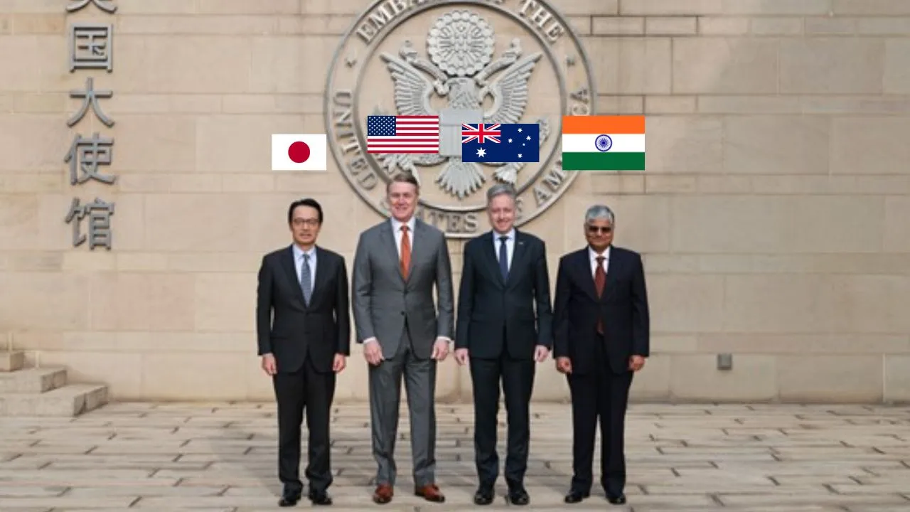बीजिंग में मिले भारत, अमेरिका, जापान और ऑस्ट्रेलिया...  अमेरिकी राजनयिक ने तस्वीर जारी कर Quad मीटिंग को बताया सकारात्मक 