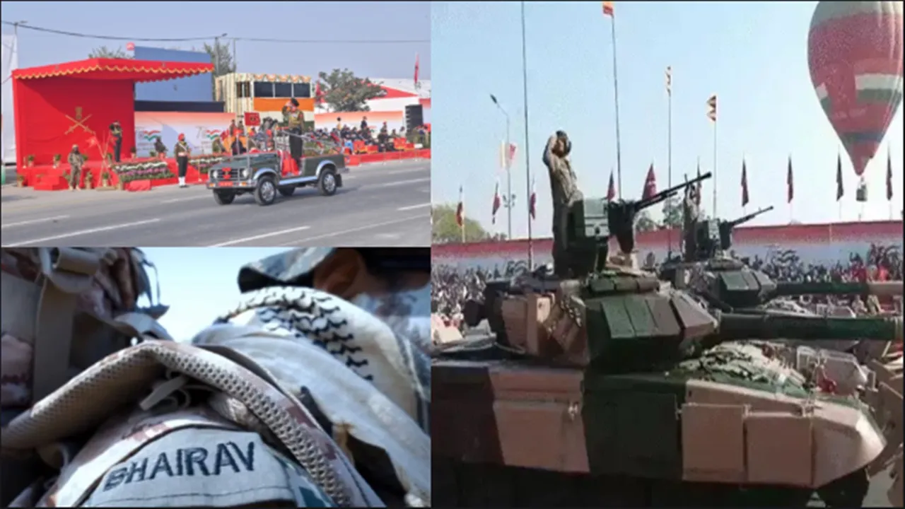 Indian Army Day : जयपुर परेड में भारतीय सेना का दिखा शौर्य, सेनाध्यक्ष उपेंद्र द्विवेदी ने जवानों को किया सम्मानित 
