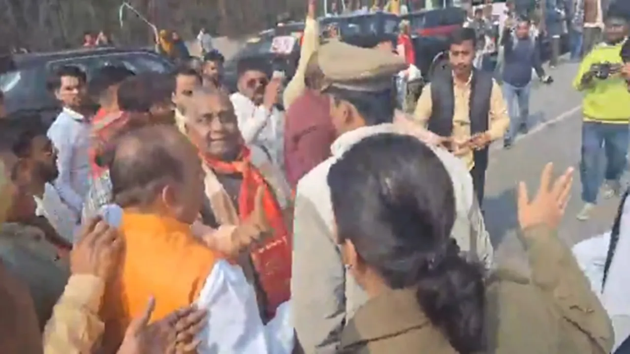 पंकज चौधरी के आगमन पर चरमराई कानपुर का ट्रैफिक व्यवस्था, महाजाम में फंसे पैदल चले सांसद, एडीसीपी से झड़प 