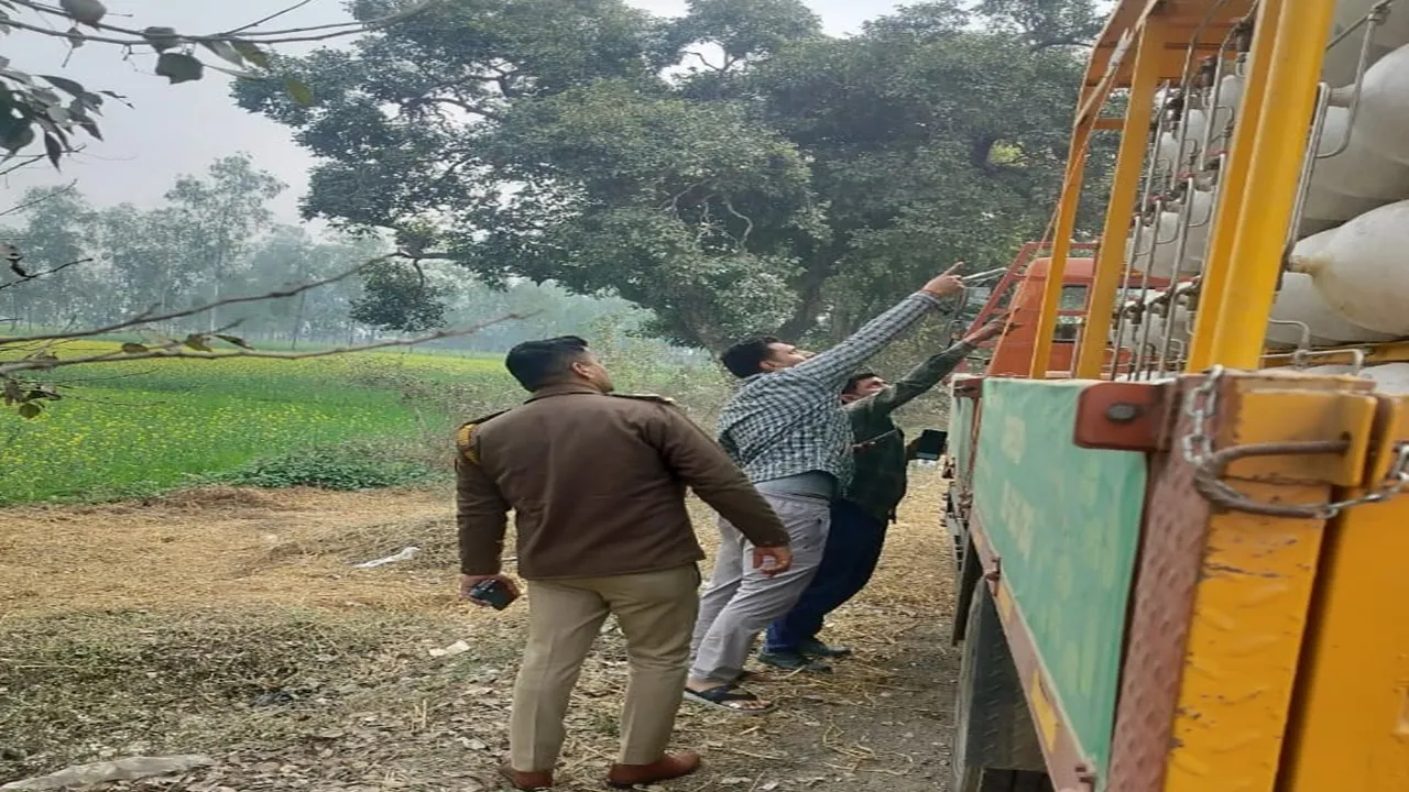 बाराबंकी : सीएनजी टैंकर में गैस रिसाव से मचा हड़कंप 