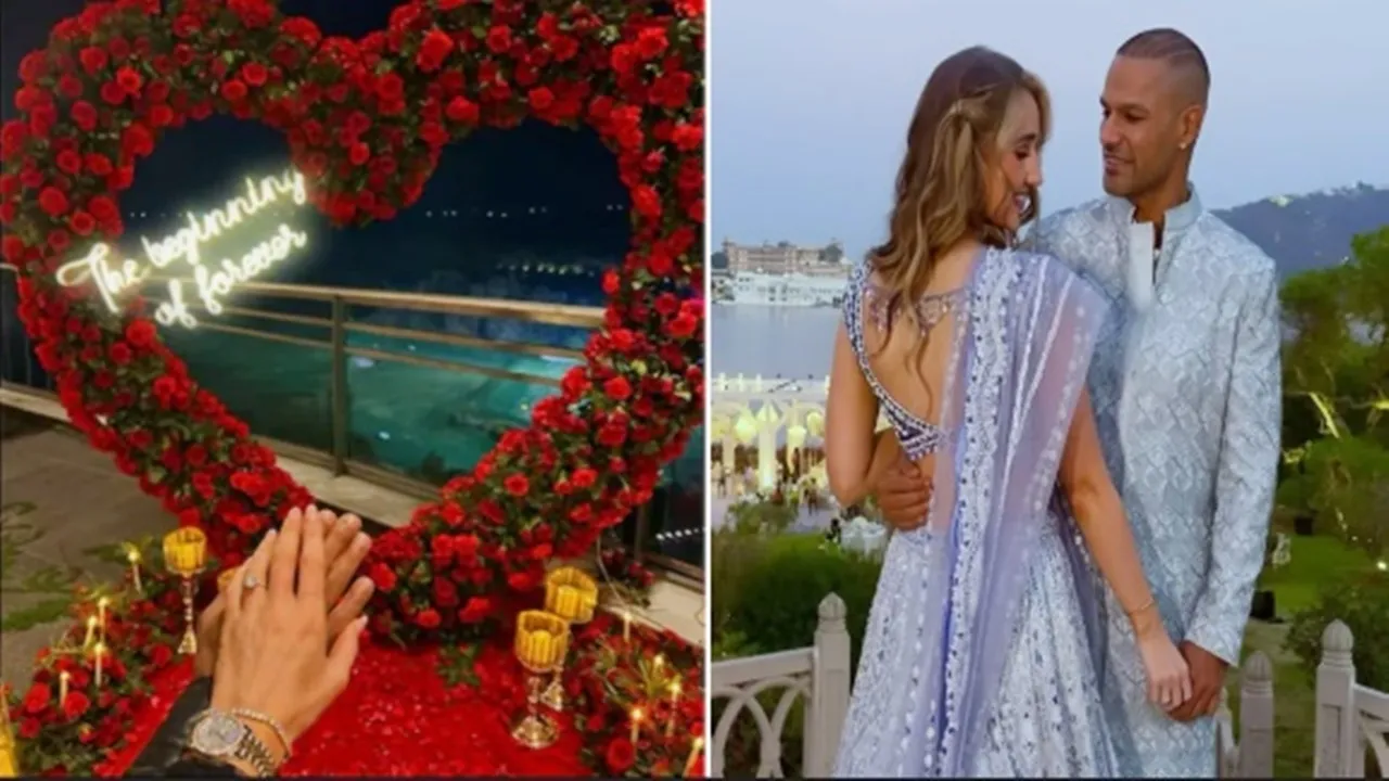 शिखर धवन ने गर्लफ्रेंड सोफी शाइन से की सगाई : ढाई साल पहले आयशा मुखर्जी से लिया था तलाक