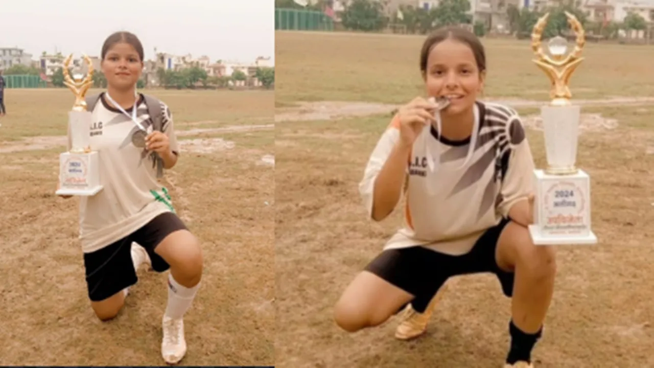 बाराबंकी की छात्राओं का राष्ट्रीय फुटबॉल टीम में हुआ चयन, लोगों ने जताई खुशी