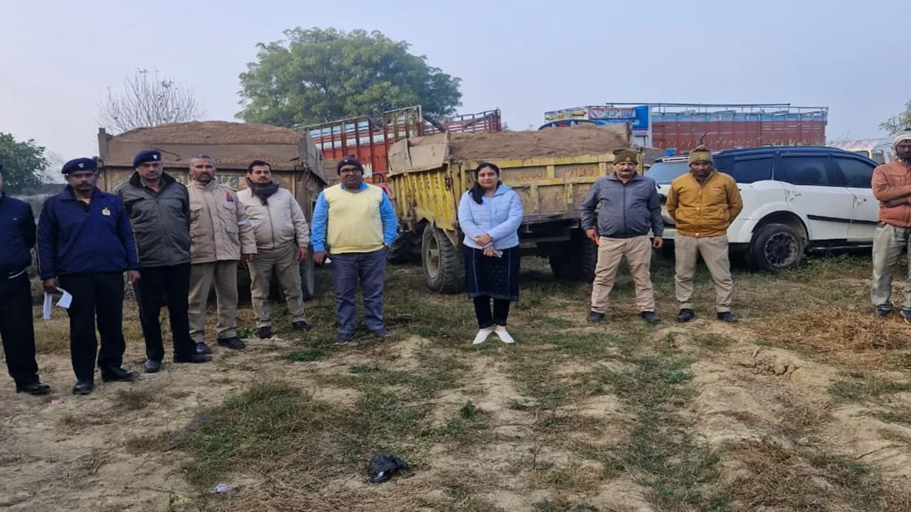 कानपुर : ओवरलोड वाहनों की घेराबंदी, कई मौरंग-गिट्टी के वाहन सीज 