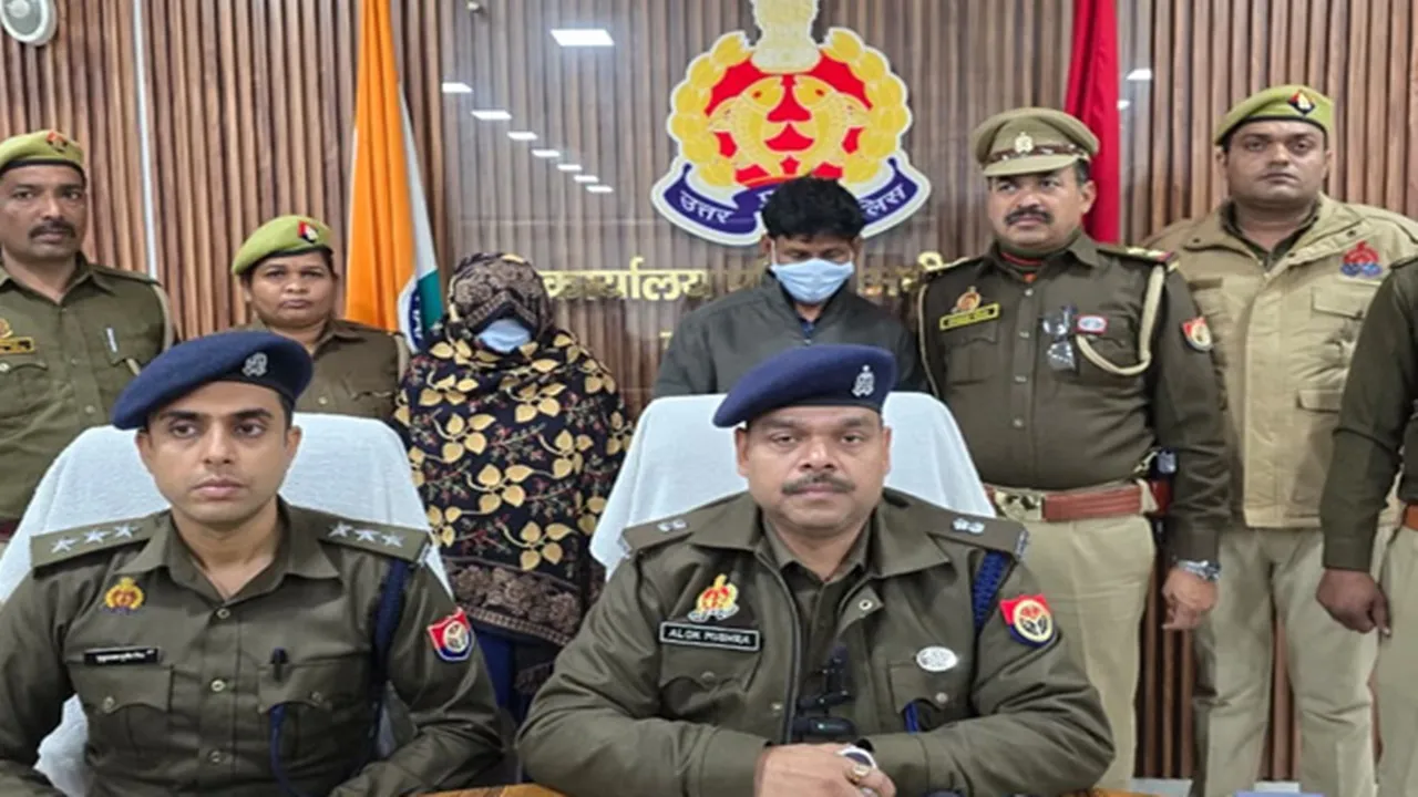 औरैया अरविंद हत्याकांड का खुलासा : पत्नी ने प्रेमी से कराई थी पति की हत्या, तमंचा-कारतूस और 2 मोबाइल फोन बरामद  