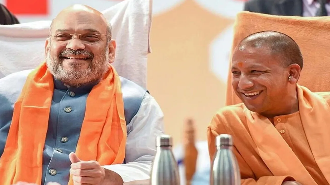 भाजपा दफ्तर पर अमित शाह ने की बैठक : संगठन-सरकार में बेहतर तालमेल स्थापित करने का दिया मंत्र, सीएम योगी भी रहे मौजूद