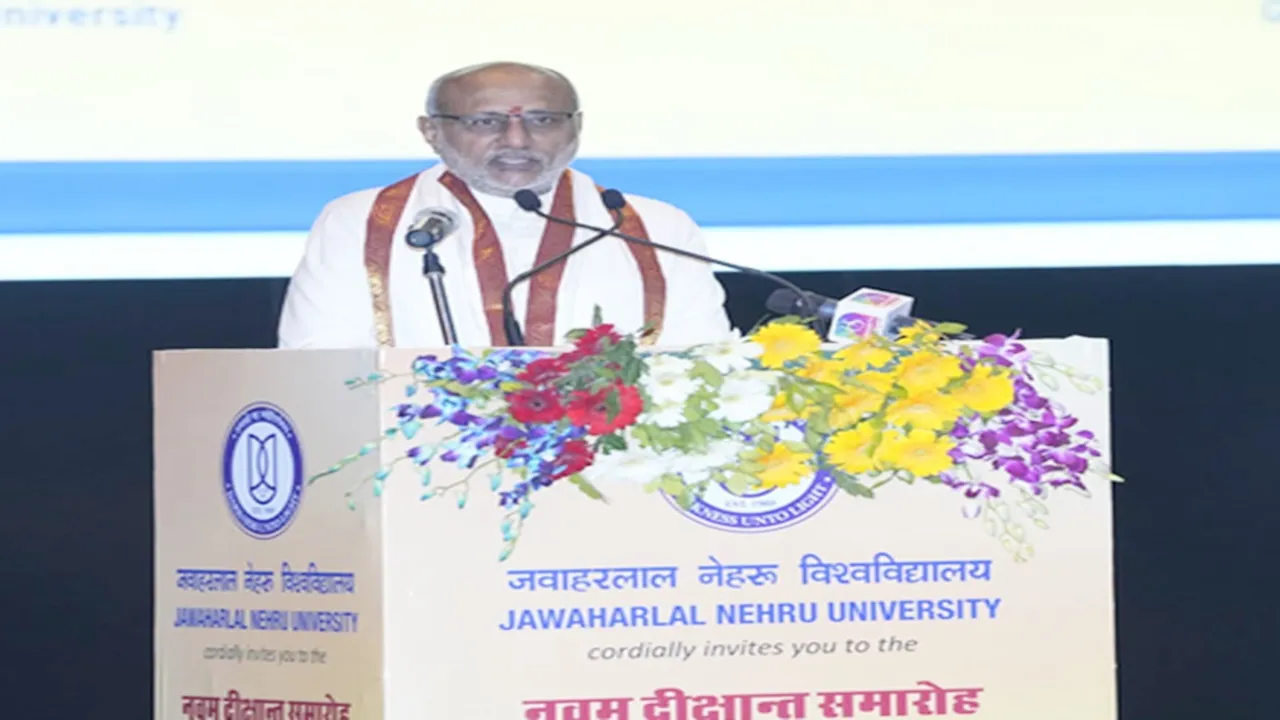 JNU दीक्षांत समारोह : उपराष्ट्रपति राधाकृष्णन बोले- वाद-विवाद और असहमति स्वस्थ लोकतंत्र का हिस्सा