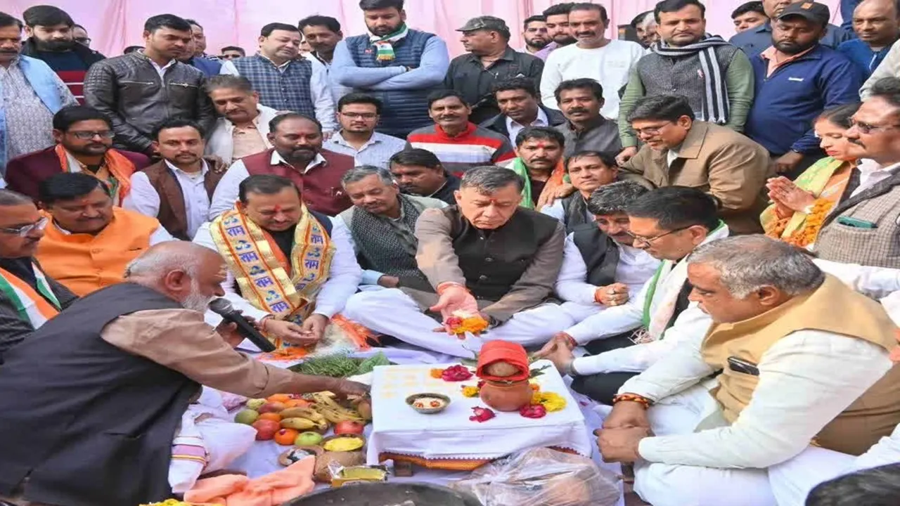 कानपुर-उन्नाव को जोड़ने वाले फोर लेन पुल का हुआ भूमि पूजन, 1196 मीटर होगी लंबाई, बिना जाम लखनऊ जा सकेंगे