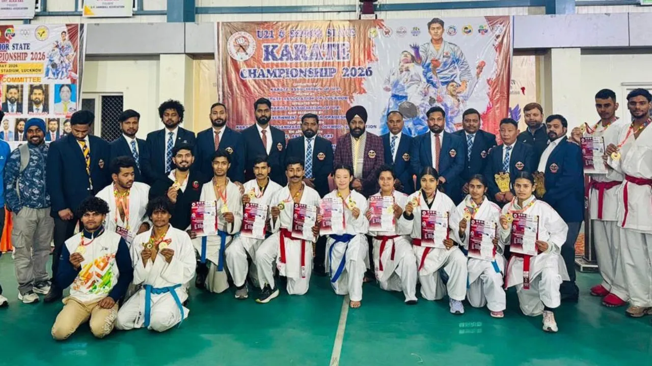 UP State Karate Championship: कराटे में मेजबान लखनऊ बना उपविजेता, वाराणसी की टीम ने मारी बाजी