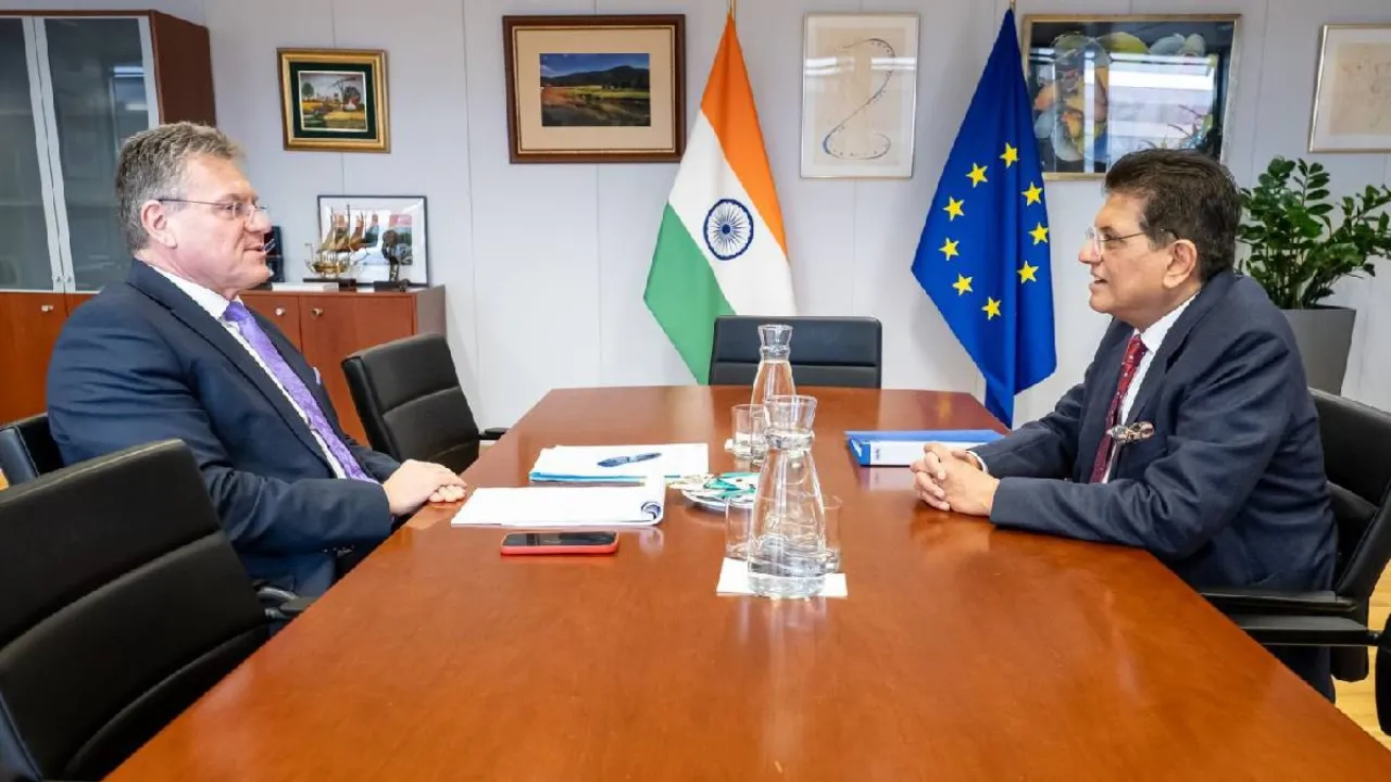 India-EU FTA: समझौते की राह पर भारत-ईयू... गोयल-सेफकोविच ने की मुलाकात, किसानों और MSME के हितों की रक्षा का किया वादा