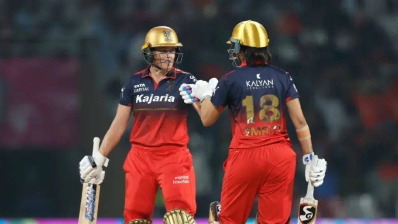 हैरिस की तूफानी पारी: आरसीबी ने यूपी वारियर्स को 9 विकेट से रौंदा, तालिका में टॉप पर पहुंची