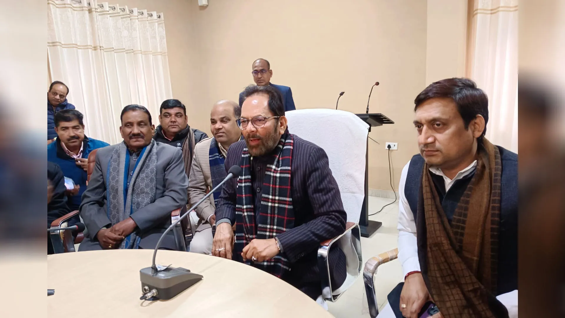 UP: मुख्तार अब्बास नकवी बोले...भाजपा के जीत की गिनती विपक्ष की हार का गणित बना 