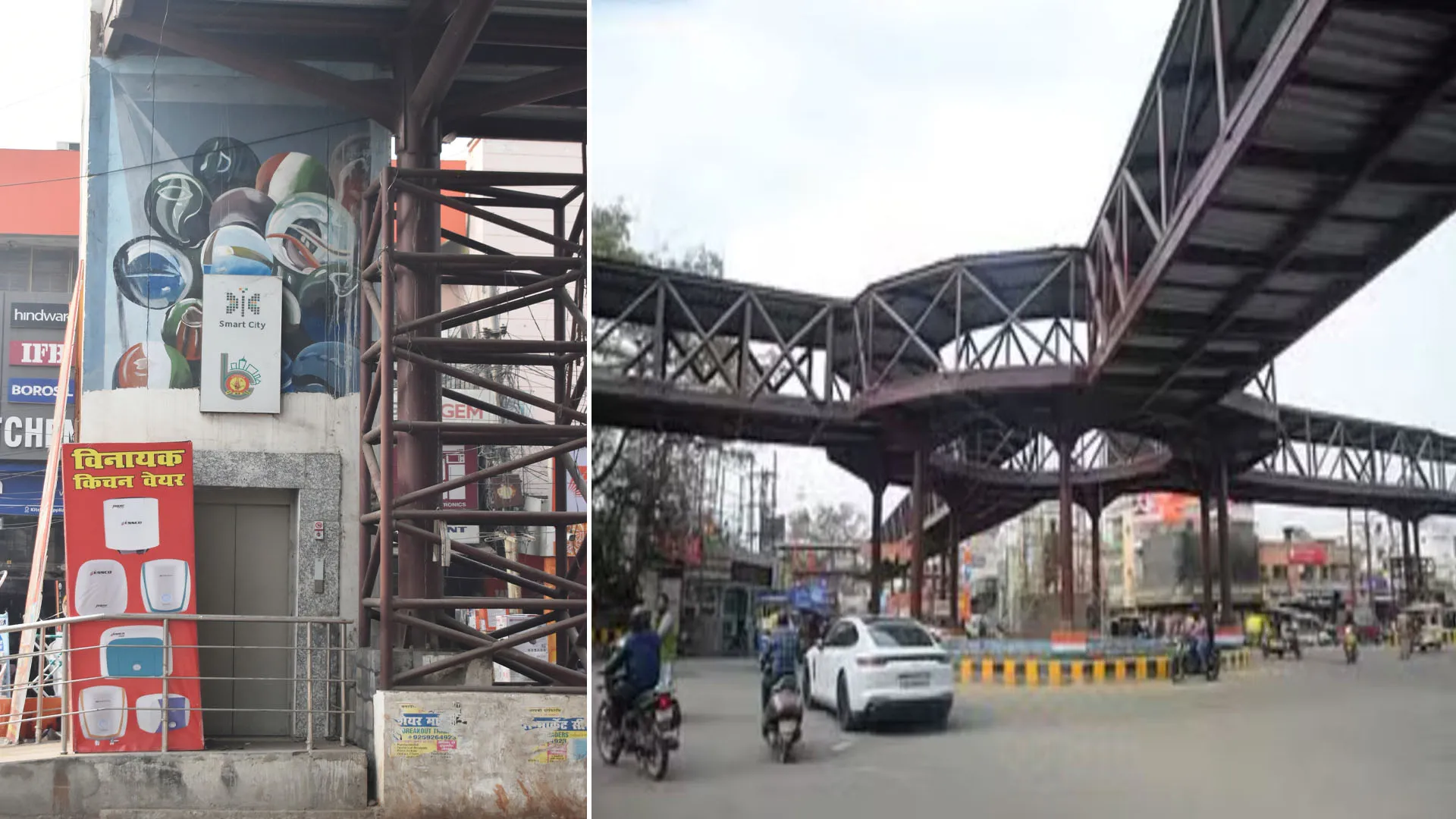 Bareilly : स्काई वॉक...सिर्फ शोपीस, न दुकानें सजीं और न ट्रैफिक दौड़ा