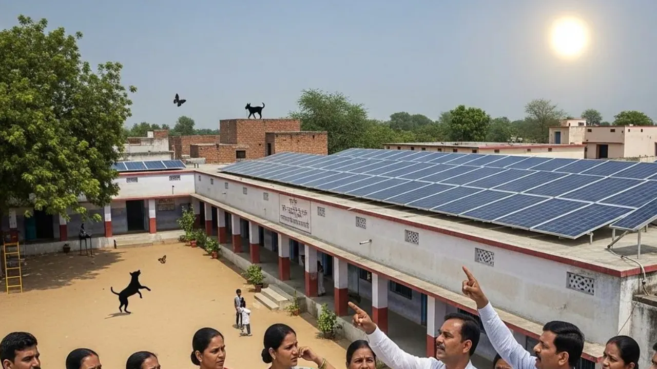 छत पर सोलर पैनल लगाओ तभी मिलेगा वेतन, यूपी के मऊ में बेसिक शिक्षा विभाग का नया फरमान 