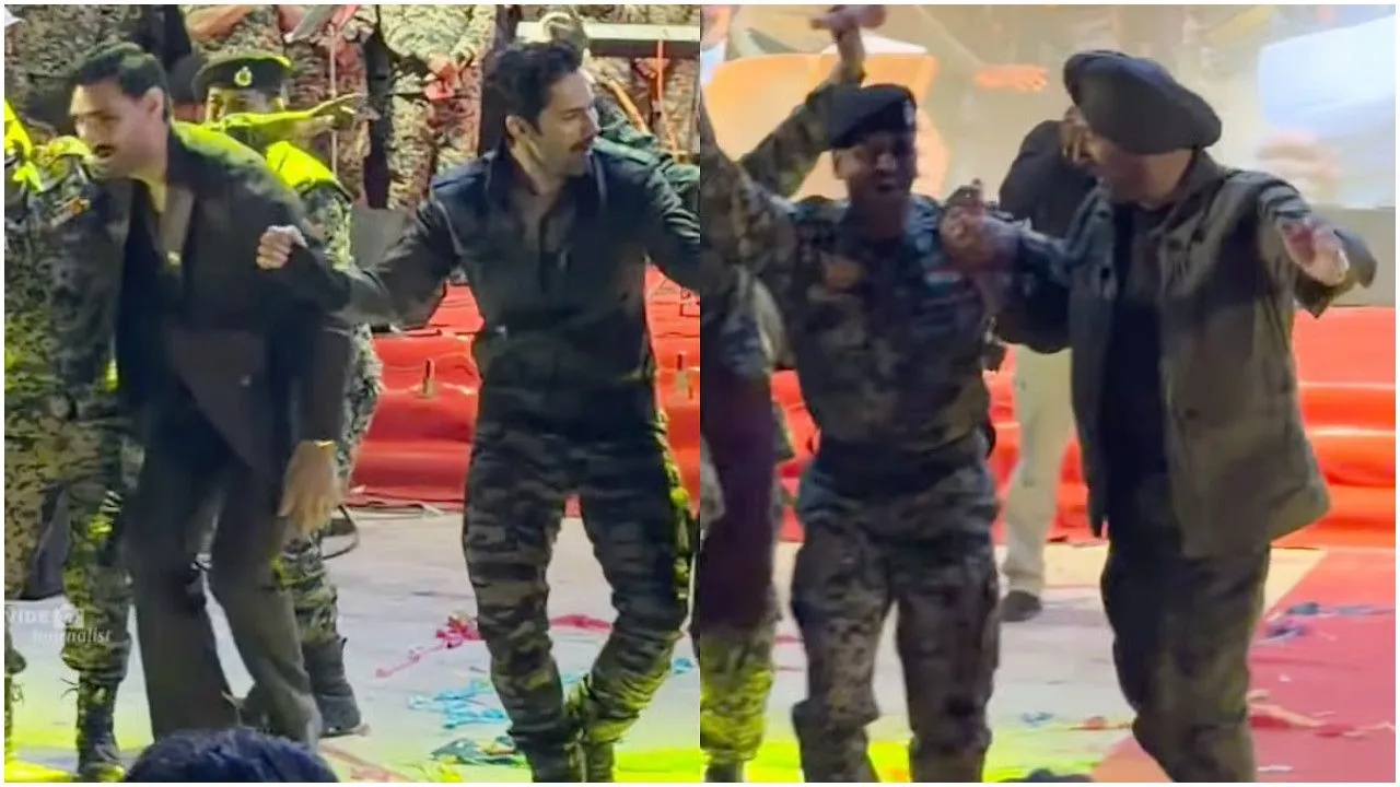 जैसलमेर में ‘बॉर्डर-2’ के पहले गाने ‘घर कब आओगे’ का लॉन्च, भावुक हुए वरुण धवन 