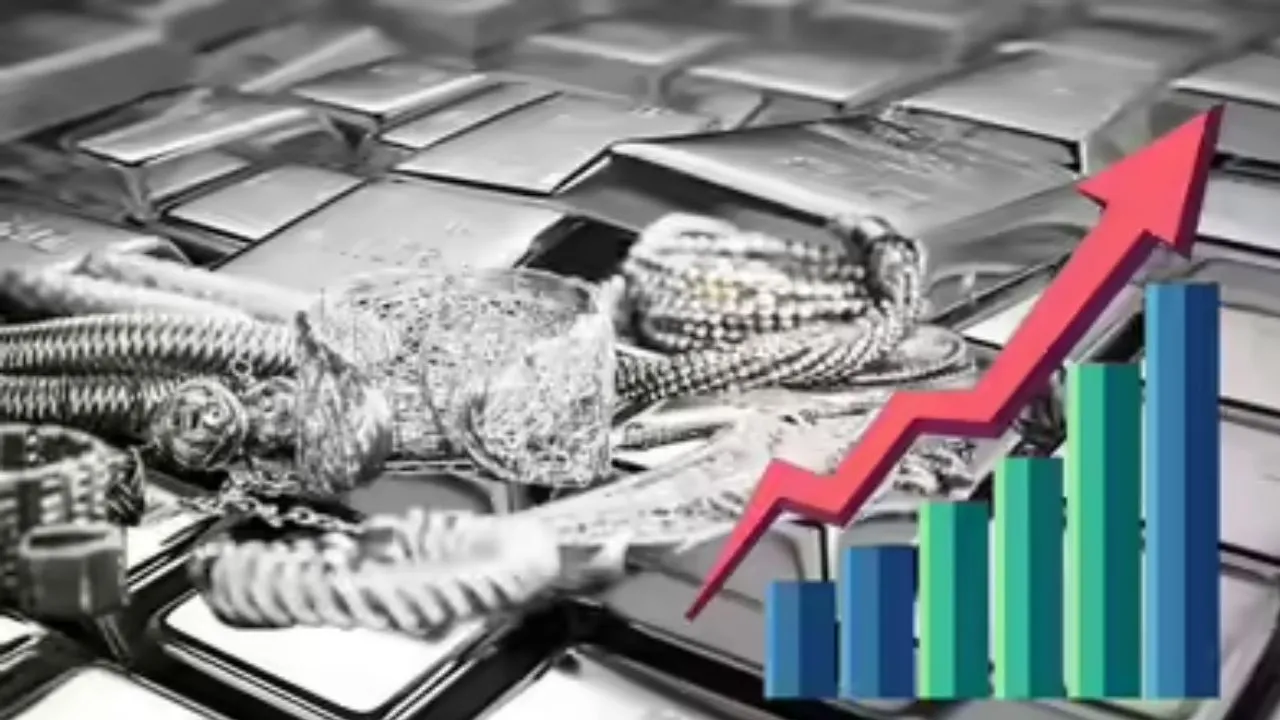 चांदी के नाम नया रिकॉर्ड.. कीमत 4 लाख के पार, बराबर की टक्कर पर रहा सोना... 1.8 लाख रुपये प्रति 10 ग्राम 