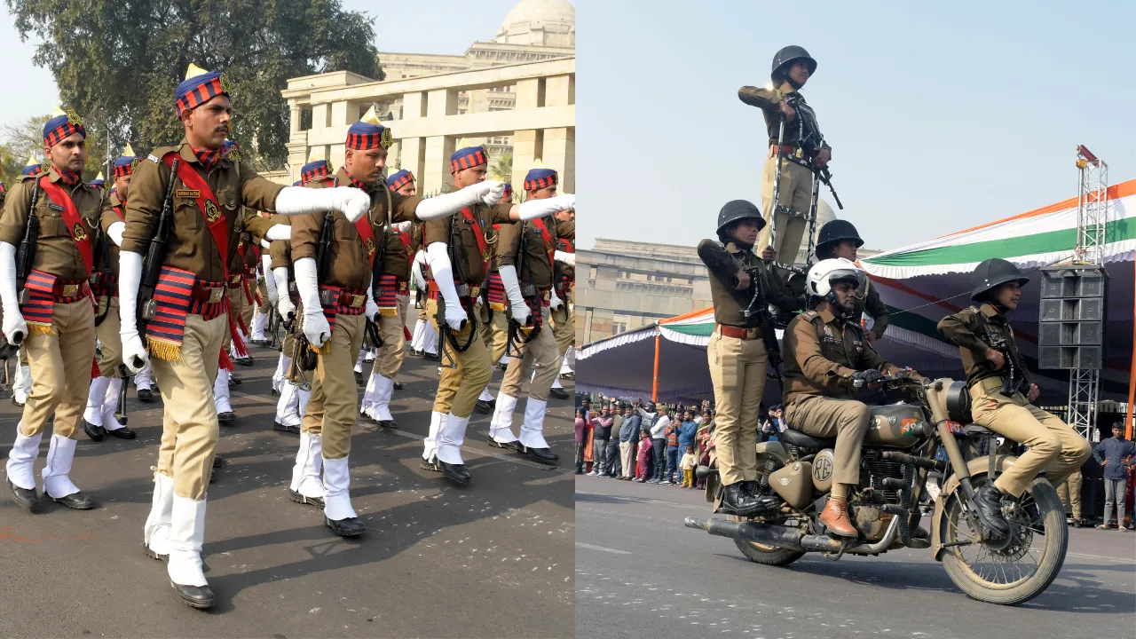  गणतंत्र दिवस परेड : रिहर्सल में गूंजीं देशभक्ति की धुनें...जवानों ने मिलाया कदमताल, देखे तस्वीरें 