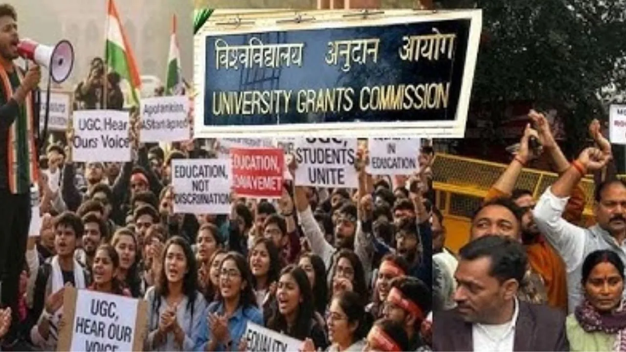 आज भी जारी यूपी के जिलों में बवाल:  UGC नए नियमों के विरोध में सवर्ण आर्मी ने किया प्रदर्शन, सौंपा ज्ञापन 