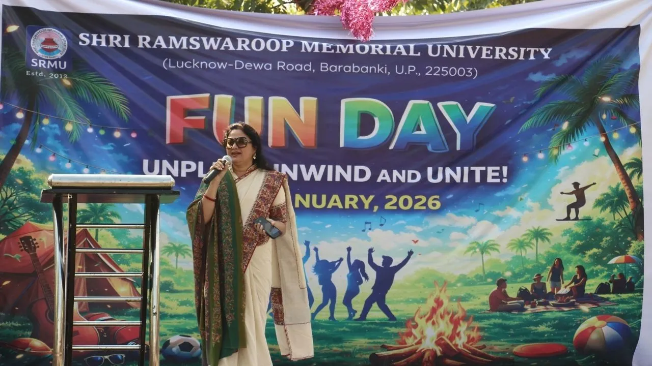  मकर संक्रांति पर SRMU में फन-डे का आयोजन, जमकर हुई मस्ती