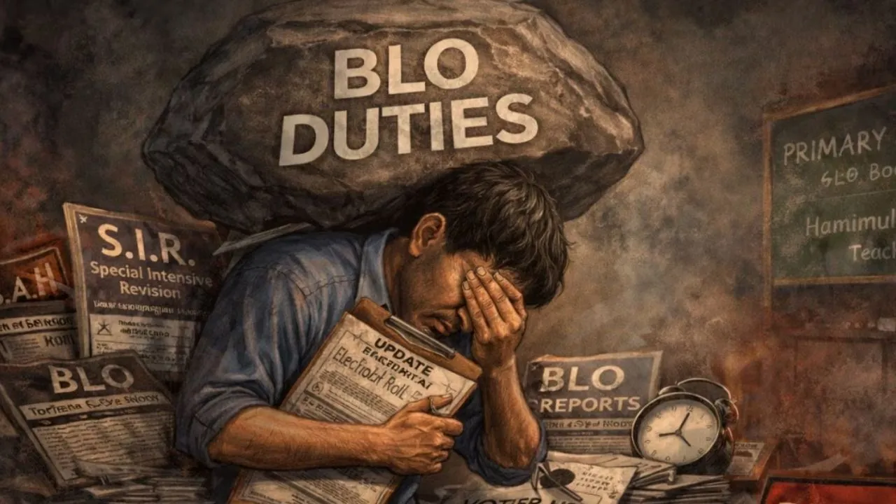 बाराबंकी में शिक्षण व्यवस्था प्रभावित,  BLO ड्यूटी से मुक्त हों शिक्षक, संघ ने प्रदेश सरकार से की मांग