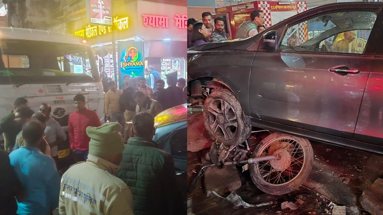 लखनऊ में बेकाबू ट्रक ने कई वाहनों को मारी टक्कर...  CCTV में कैद हुआ हादसा, आरोपी चालक गिरफ्तार