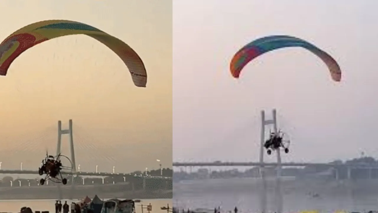 नए आकर्षण का केंद्र बना पैरा ग्लाइडिंग, माघ मेला में पर्यटन का अद्भुत नजारा, एडवेंचर का आनंद ले रहे श्रद्धालु  