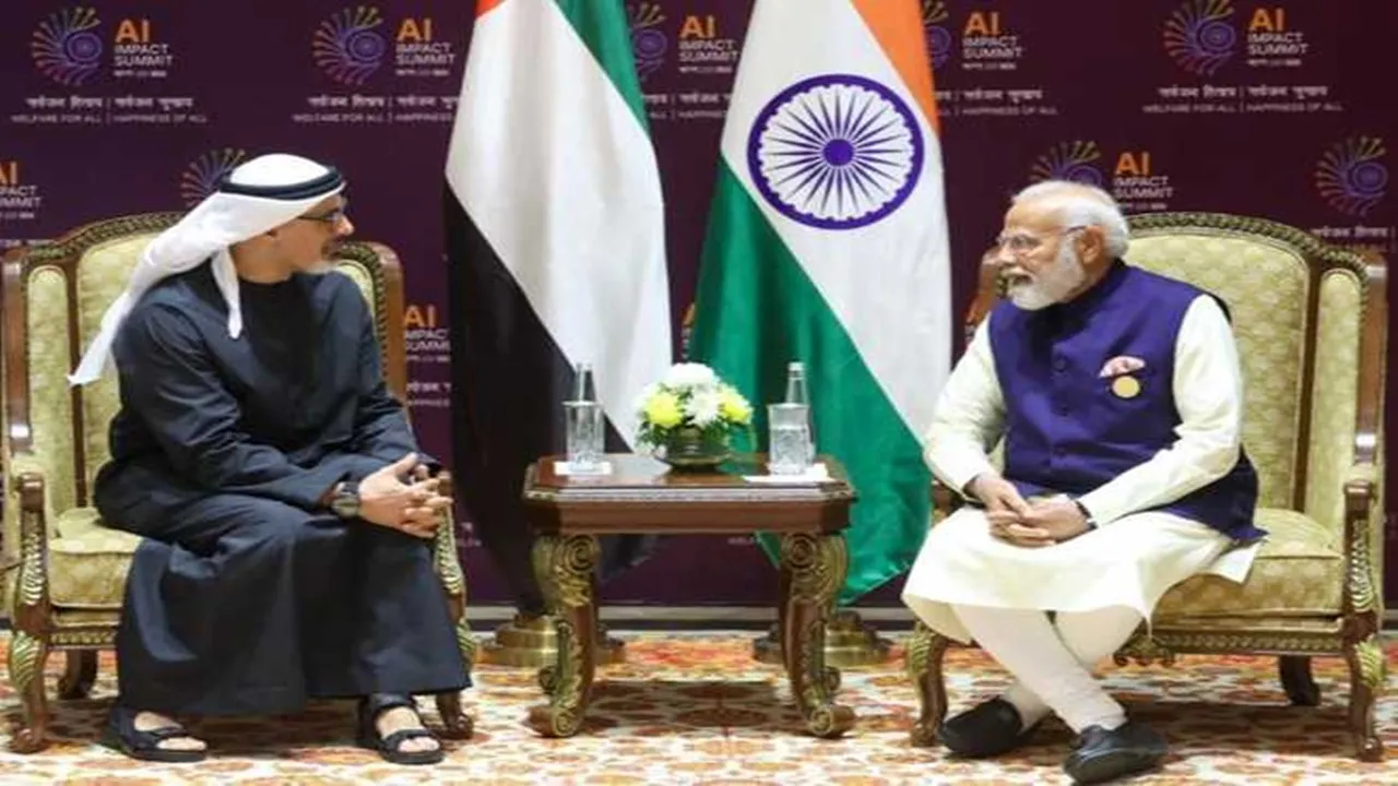 अबू धाबी के शहजादे से मिले प्रधानमंत्री मोदी, सामरिक साझेदारी और द्विपक्षीय संबंधों पर हुई चर्चा 