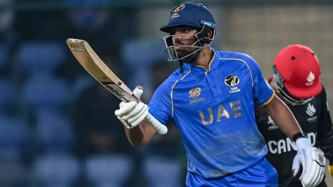 टी20 विश्व कप : यूएई ने कनाडा को पांच विकेट से हराया, आर्यांश शर्मा और शोएब ने जड़ा अर्धशतक