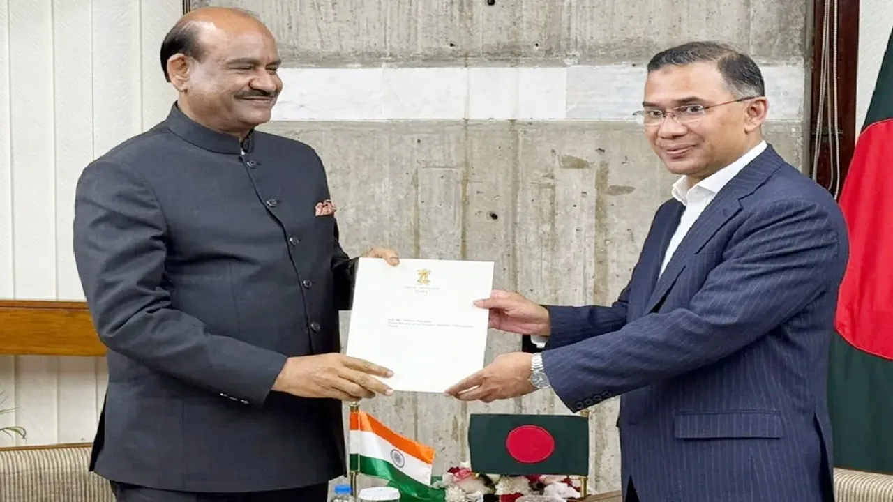 बांग्लादेश के नए पीएम से मिले ओम बिरला : सौंपा प्रधानमंत्री मोदी का पत्र, भारत आने का दिया न्योता