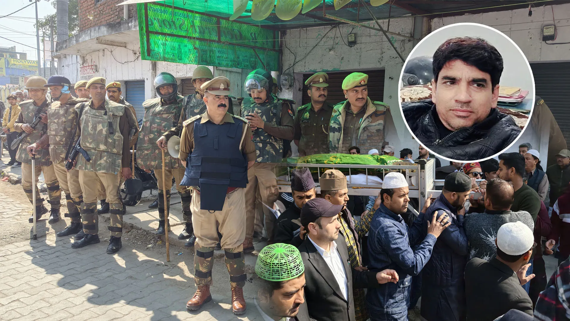 अधिवक्ता हत्याकांड : भारी फोर्स की मौजूदगी में किया फारूख को सुपुर्द-ए-खाक, बाबू ने की थी गोली मारकर हत्या