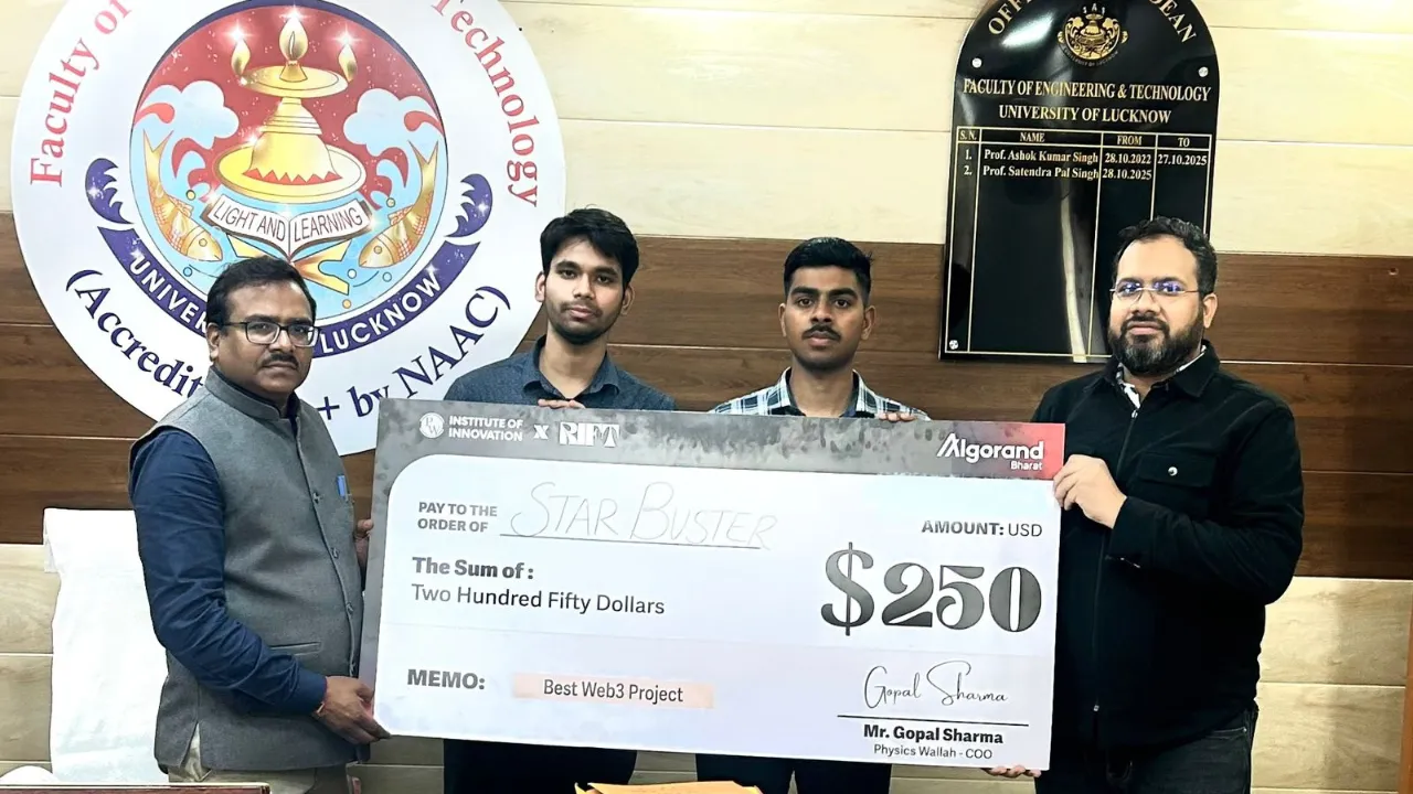 लखनऊ यूनिवर्सिटी के स्टार बस्टर्स ने रचा इतिहास: रिफ्ट-2026 हैकाथॉन में जीता पहला स्थान, “अपॉर्चुनिटी ओएस” प्रोजेक्ट से जीता 250 USD का इनाम